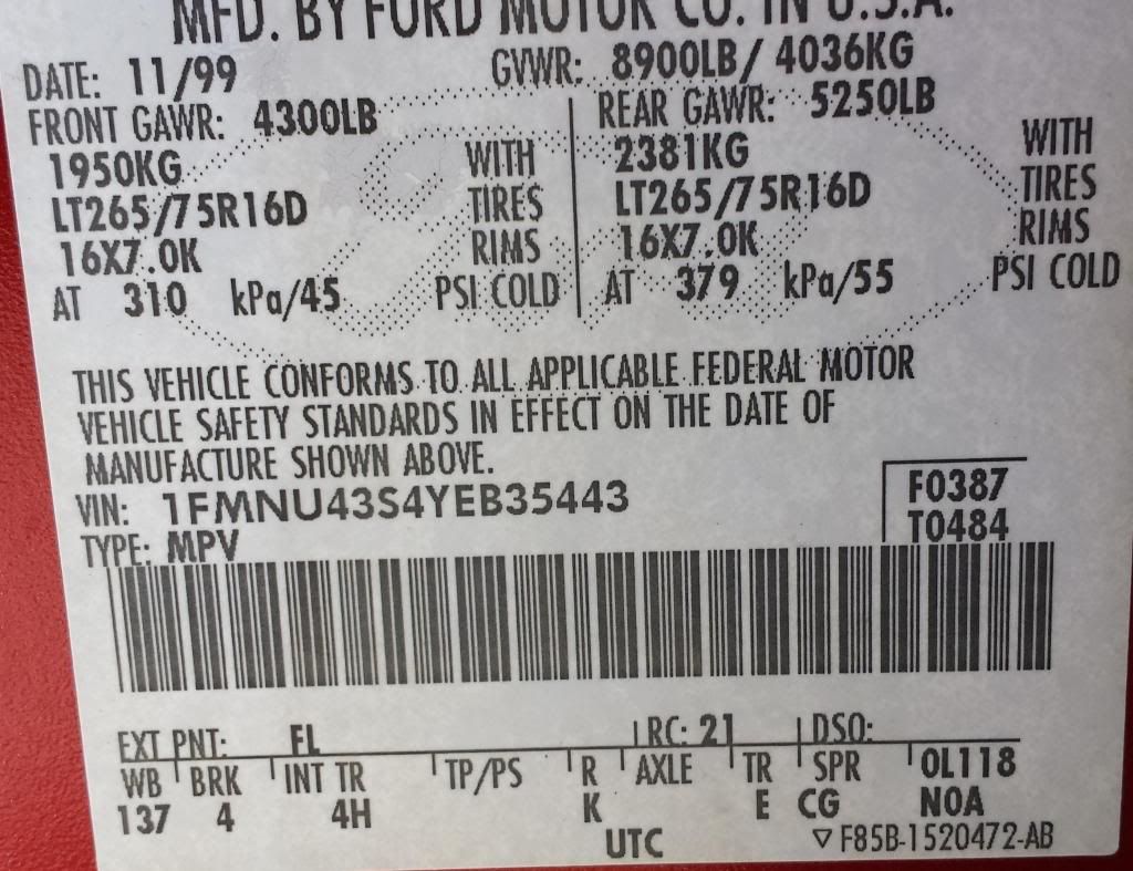 My door codes... - Ford Truck Enthusiasts Forums